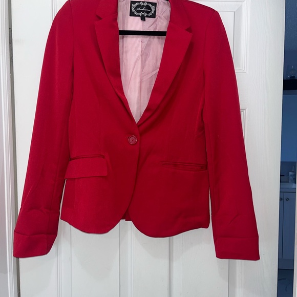 Red Blazer, Front button - Picture 3 of 5